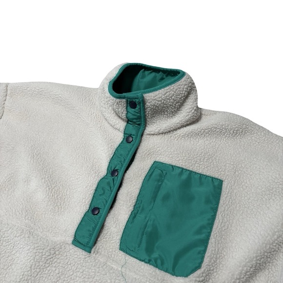 Wilo The Label Women's Cozy Fleece Snap Pullover Size Small 24x24 - Picture 4 of 7